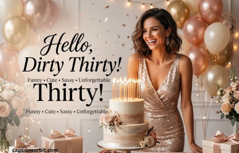 299+ 30th Birthday Captions for Instagram: Funny, Cute, Sassy & Unforgettable
