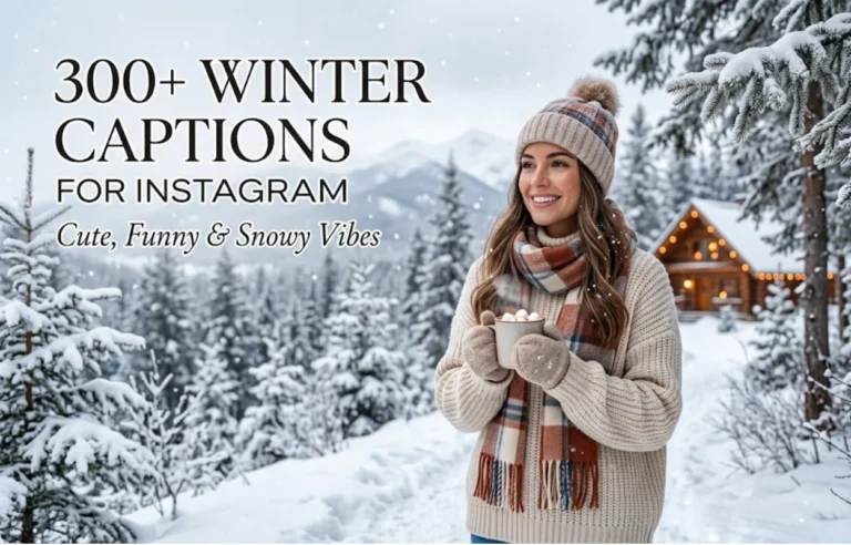 300+ Winter Captions for Instagram: Cute, Funny, & Snowy Vibes