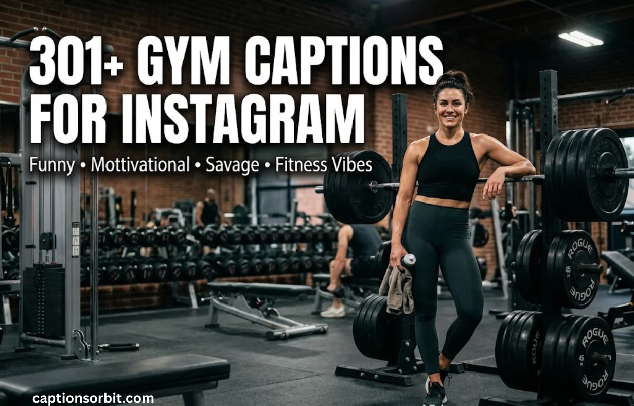 301+ Gym Captions for Instagram: Funny, Motivational, Savage & Fitness Vibes