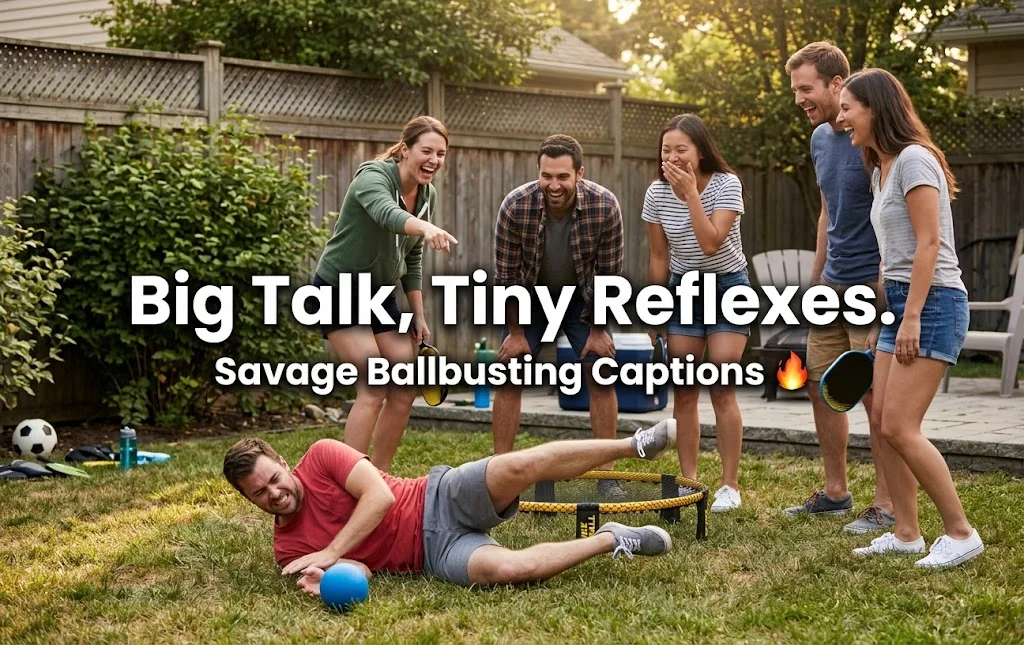 Savage Ballbusting Captions