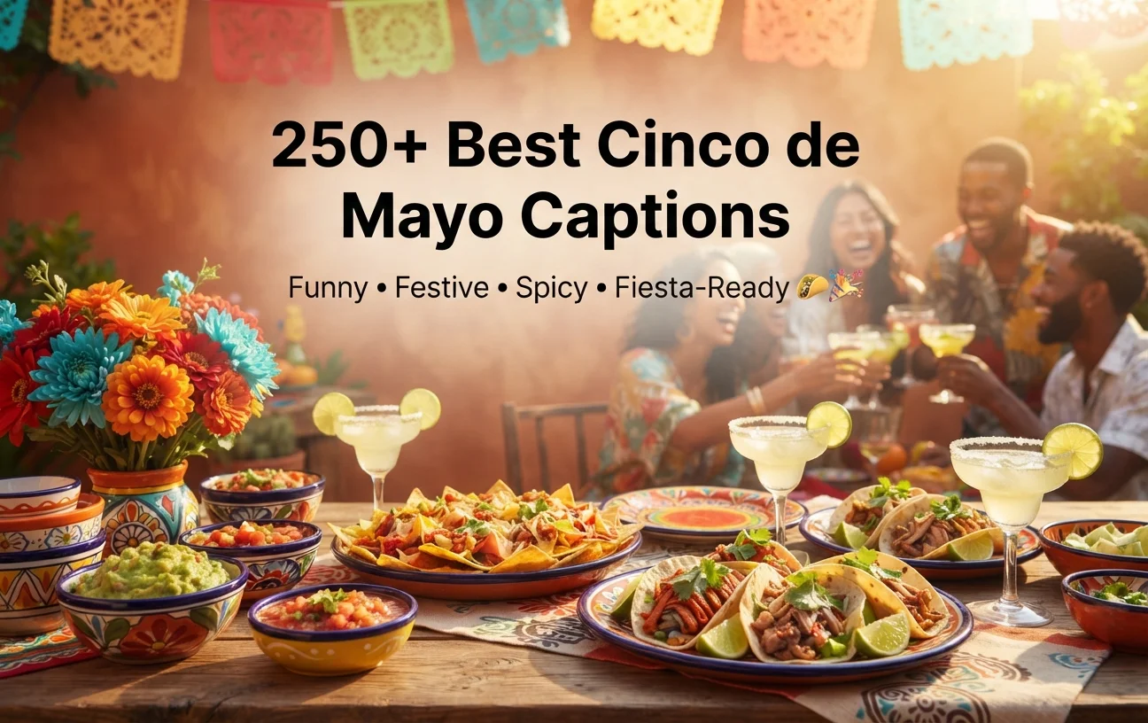 250+ Best Cinco de Mayo Captions for Instagram: Funny, Festive, Spicy & Fiesta-Ready 🌮🎉