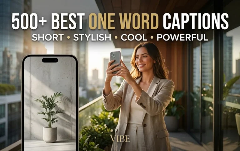 500+ Best One Word Captions for Instagram: Short, Stylish, Cool & Powerful Words