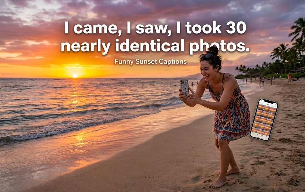 Funny Sunset Captions for Instagram