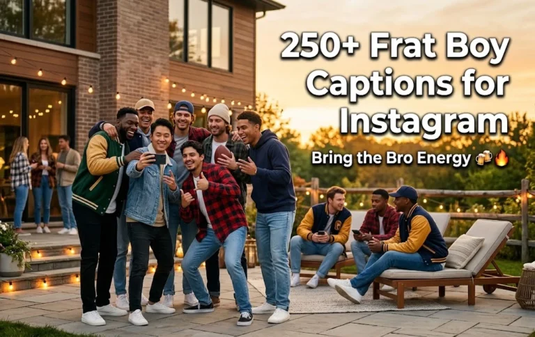 250+ Frat Boy Captions for Instagram That Bring the Bro Energy 🍻🔥
