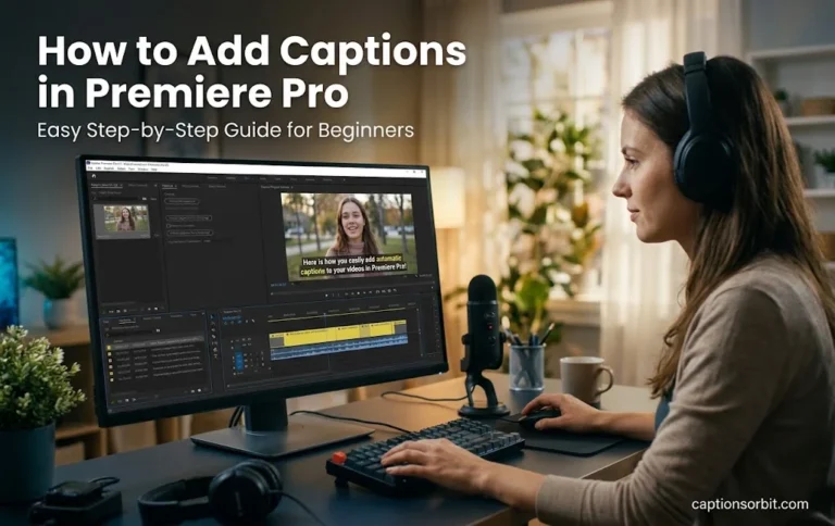 How to Add Captions in Premiere Pro: Easy Step-by-Step Guide for Beginners