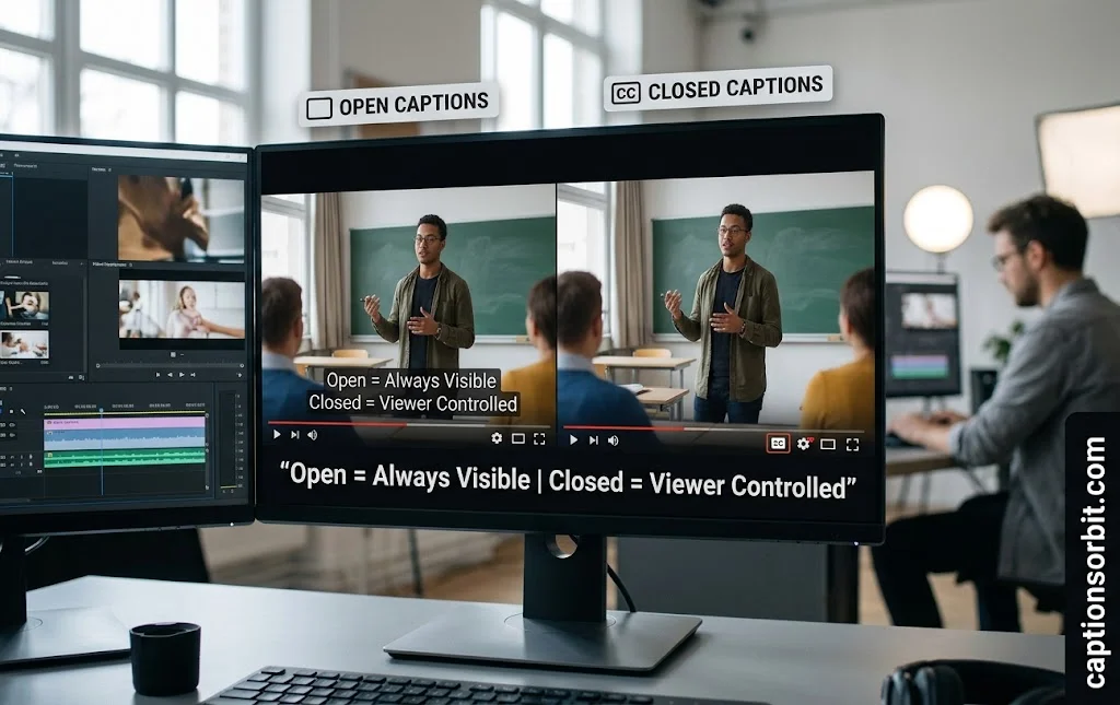 Open vs Closed Captions: What's the Key Difference?