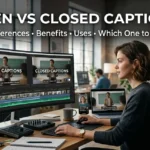Open vs Closed Captions: Key Differences, Benefits, 10+ Uses & Which One to Choose