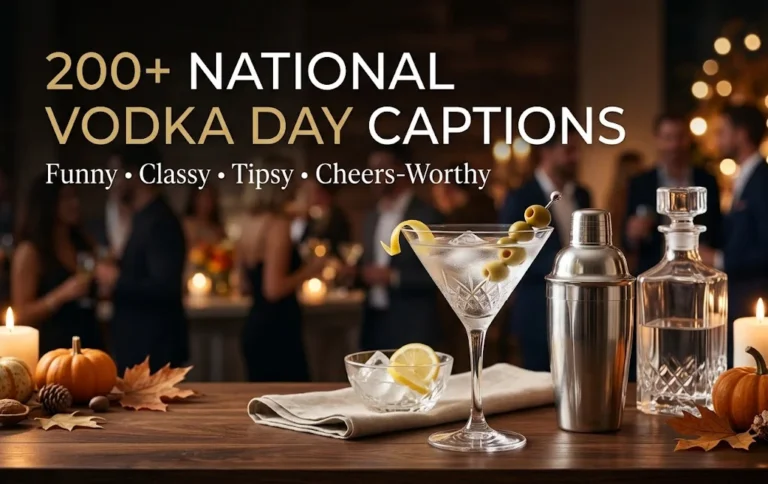200+ National Vodka Day Captions: Funny, Classy, Tipsy & Cheers-Worthy Quotes