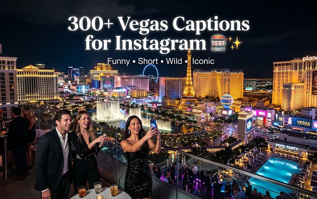 300+ Best Vegas Captions for Instagram: Funny, Short, Wild & Iconic