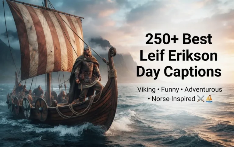 250+ Best Leif Erikson Day Captions for Instagram: Viking, Funny, Adventurous & Norse-Inspired