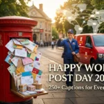 250+ Best World Post Day Captions for Instagram: Funny, Creative, Heartfelt & Postal-Themed 250+ Best World Post Day Captions for Instagram: Funny, Creative, Heartfelt & Postal-Themed