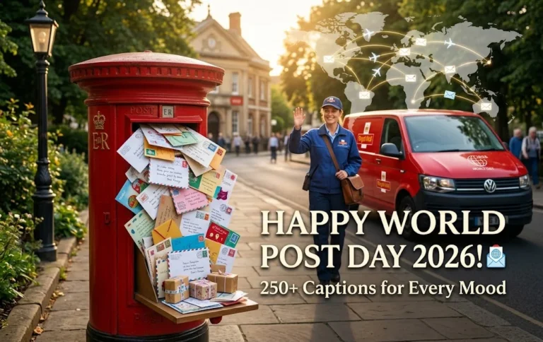 250+ Best World Post Day Captions for Instagram: Funny, Creative, Heartfelt & Postal-Themed