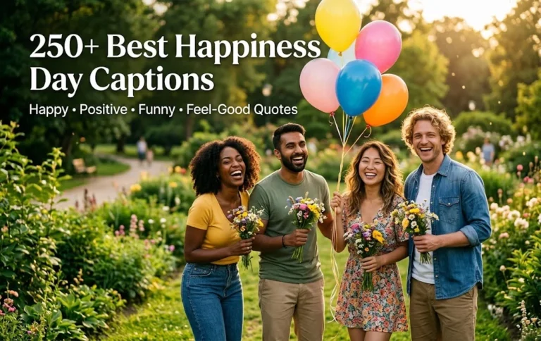 250+ Best Happiness Day Captions: Happy, Positive, Funny & Feel-Good Quotes