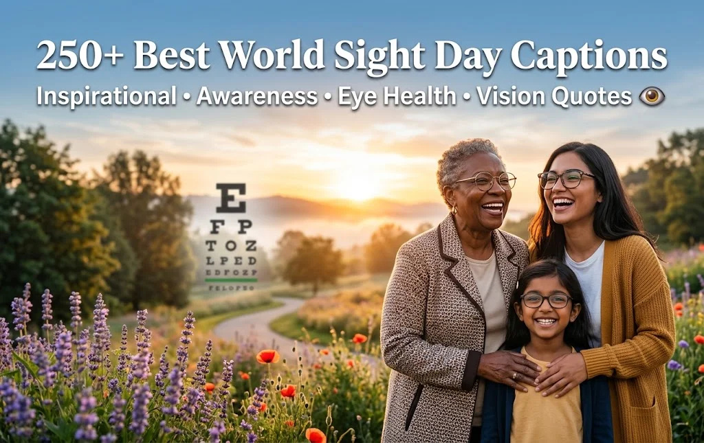 250+ Best World Sight Day Captions: Inspirational, Awareness, Eye Health & Vision Quotes