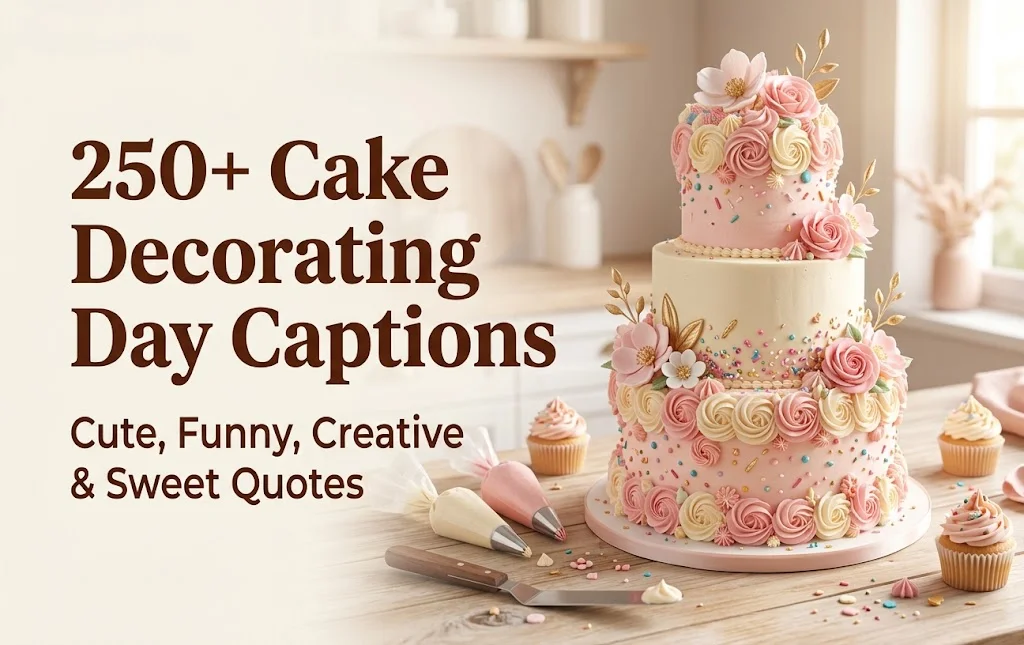 250+ Best Cake Decorating Day Captions for Instagram: Cute, Funny, Creative & Cake-Lover Quotes